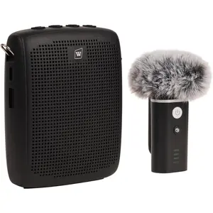inBridge ireless Voice Amplifier ith  Lapel Microphone for Teaching, Classroom Lecturing, ABS 49ft, 12-15H Portable Personal Mini Amp Lavalier Mic Speaker for Teachers - B006