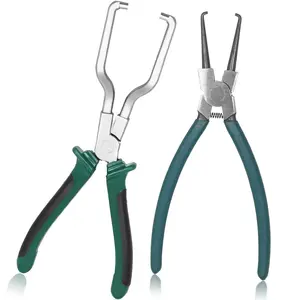 2 Pack 9 Inch Electric Disconnect Pliers, Fuel Filter Clamp/gas Hose Clamps, Automotive Soft Pipe Disconnection Tool for Car Maintenance Repair