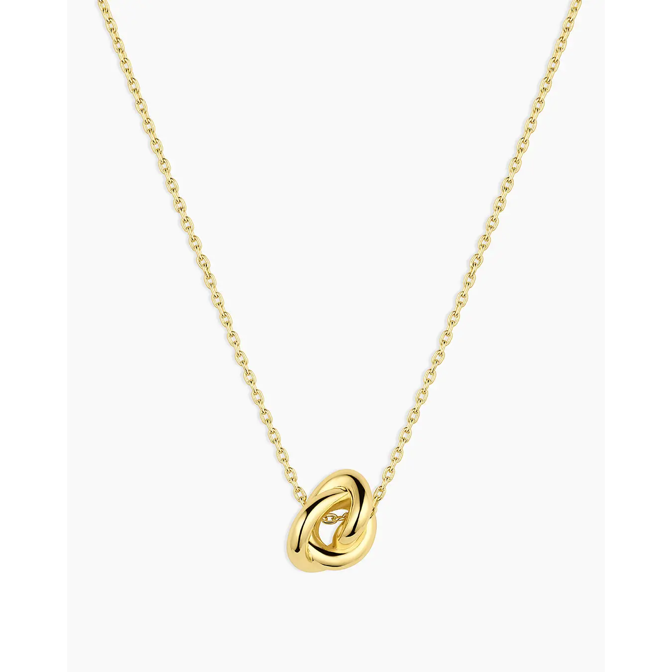 ​gorjana - Infinity Knot Necklace - 18K Gold-Plated Adjustable Necklace - Elegant & Versatile Jewelry​