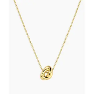 ​gorjana - Infinity Knot Necklace - 18K Gold-Plated Adjustable Necklace - Elegant & Versatile Jewelry​