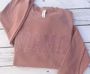 Rose Gold and Mauve Monochromatic Crewneck Sweatshirt