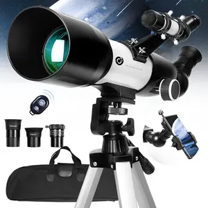 Telescope 70 mm Aperture 400 mm Refractor Astronomical Portable Telescope for Adults Beginners with Tripod Phone Adaptere Carrying Bag and  Remote