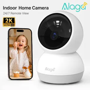 【Price Error】Alaga AI 2K 2.4G/5G WiFi6 Security Camera 3MP CCTV Indoor Monitor 360° PanTilt, Human Detection, Dual-Band, With Alexa