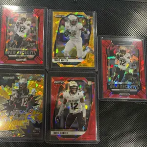 2025 Panini Draft Picks Travis Hunter 5 CARD Rookie LOT! Gold / RED ICE RC LOT