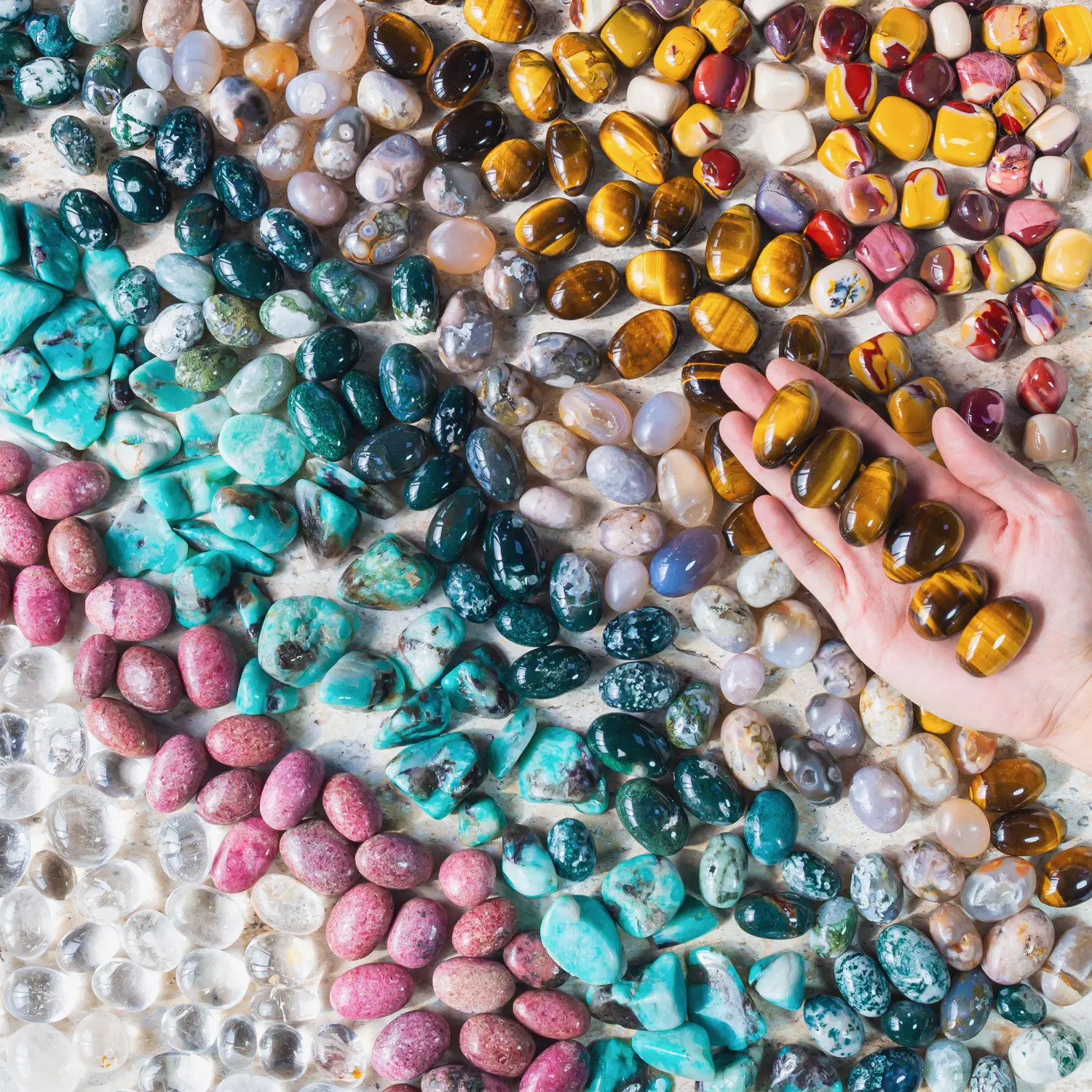 Tumbled Crystal Stones Collection | Natural, Smooth & Full of Good Vibes