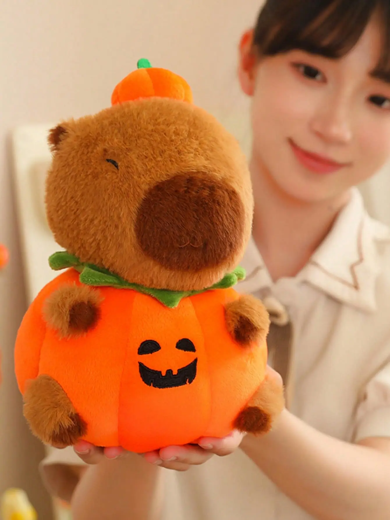 1 piece Halloween pumpkin plush toy, Halloween home decoration