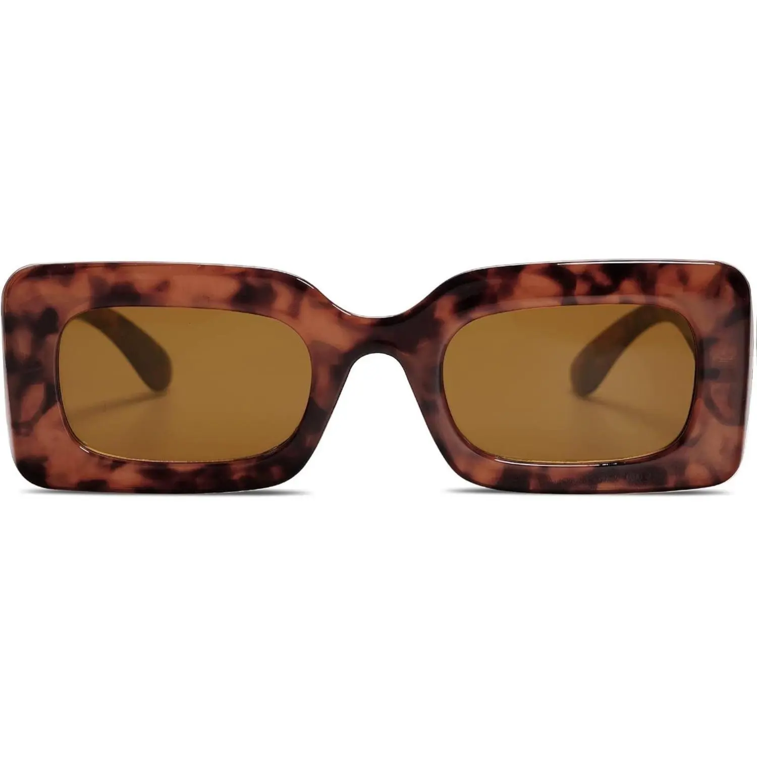 Retro 90s Small Nude Rectangle Sunglasses Women Men UV400 HD Lenses Amazon.com: Fozono Trendy Rectangle Sunglasses for Women Men  main image 4