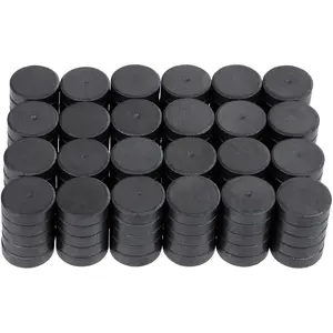 120 Pcs Ceramic Industrial Magnets Hobby Craft Magnets-11/16 Inch (18mm) Round Magnet Disc for Refrigerator Button DIY Cup Magnet Craft Hobbies, Science Projects & School Crafts