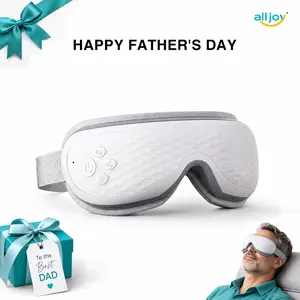 ALLJOY Smart Eye Massager, Cordless with Soothing Heat, Gentle Air Compression & Bluetooth Music, Silent Design for Eye Strain Relief & Daily Relaxation, Portable Relaxation Gifts for Men & Women
