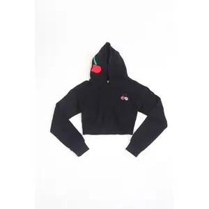 Cherry Crop Top Hoodie