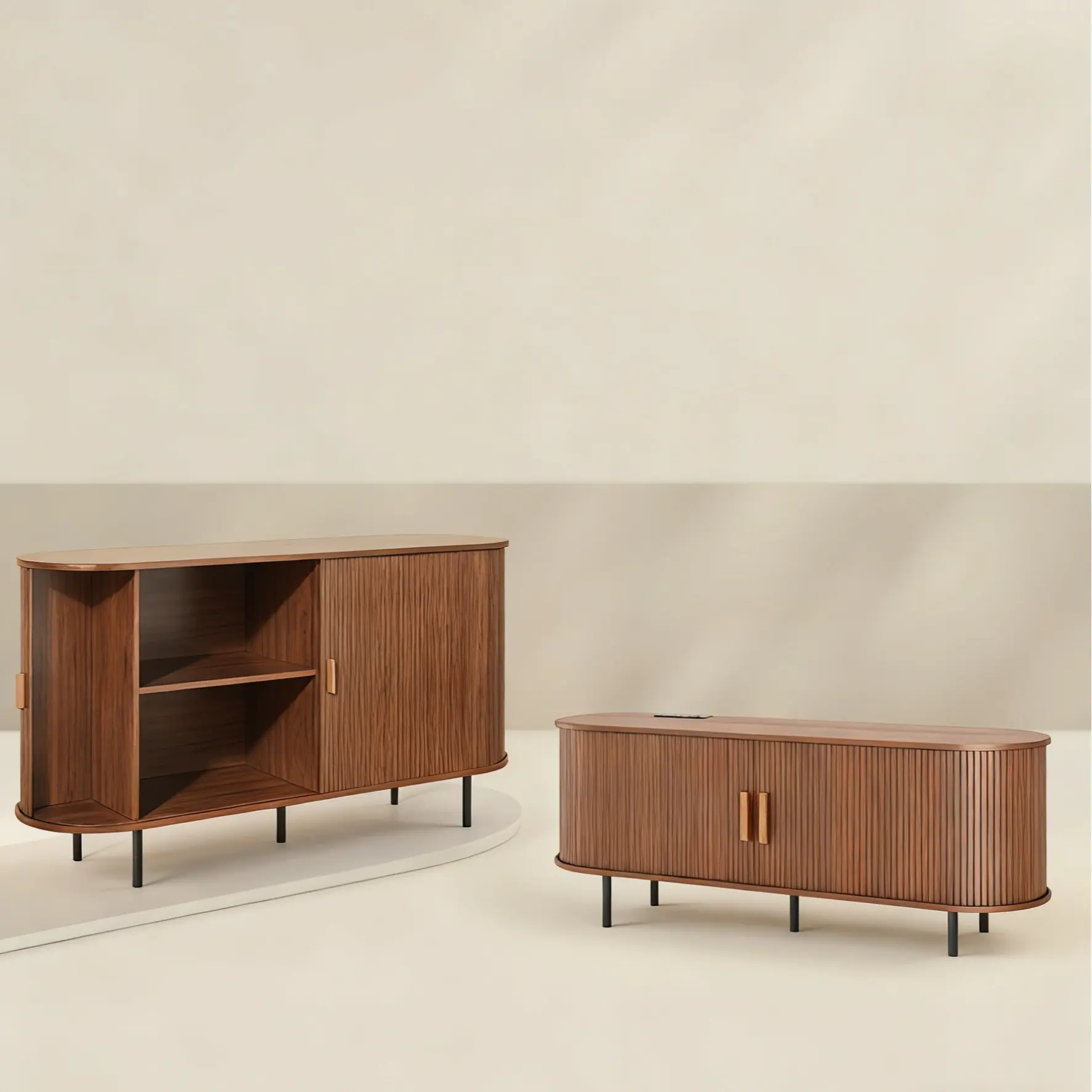 55" TV Stand & 40" Buffet Cabinet