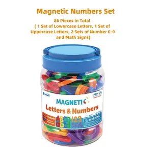 Magnetic Letter Number Mixed Pack Educational Kit, Math Learning Tools, Learning Alphabet and Numbers for Kids, Durable Magnetic Letters Numbers Set, Learning Materials