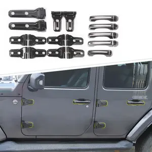 Car Door Hinge Spire Tire Tail Tailgate Handle Cover Trim for Jeep Wrangler JL 2018+ 4-Door Version