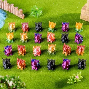50pcs Mini Dragon Model Set, Random Color 3D Printed Figurines, Creative Home Decor, Gift for Fantasy Lovers, Collectible Ornaments