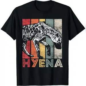 Retro Hyena T-Shirt Relaxed Fit Cotton T-Shirt