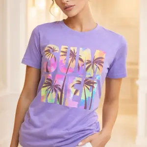 Summer Unisex Garment-Dyed T-shirt 100% Ring-Spun Cotton Relaxed Fit Heavyweight Fabric 58 Colors Available