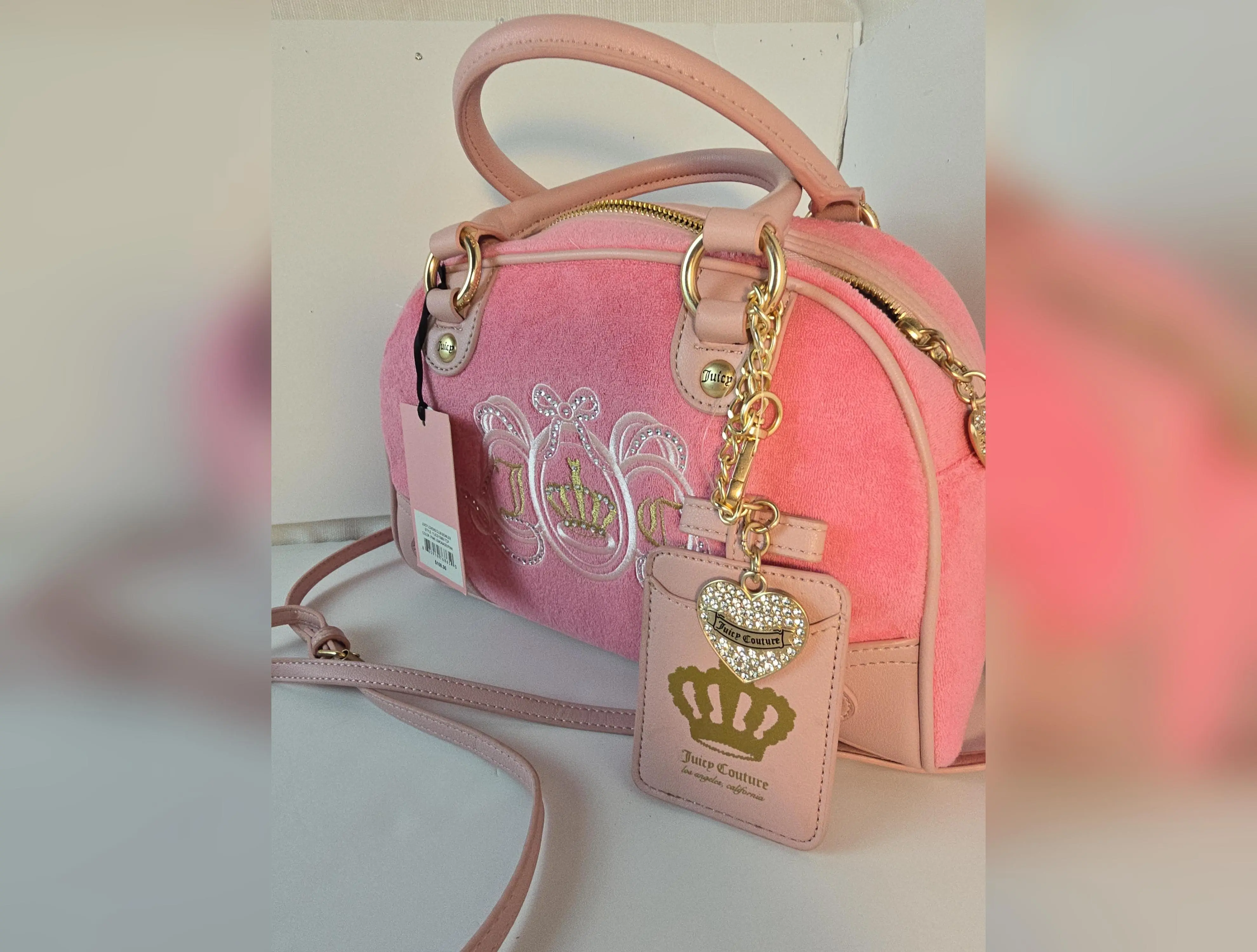 Juicy Couture Pink Velvet Backpack & Wallet Gift Set – NWT Juicy Couture Pink Velour Backpack with | Mercari main image 2