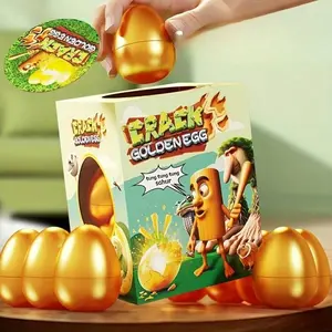 Classic Tralala Tungtung Sahur Gold Egg Blind Box Figurine Series, Durable Plastic Material, Perfect Gift for Christmas Halloween New Year Birthday