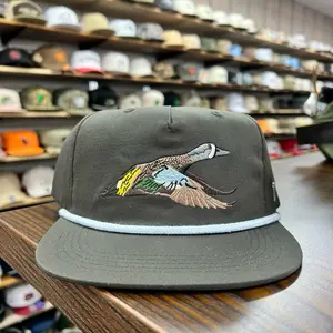 Blue Winged Teal Rope Hat Whitetail- Raven