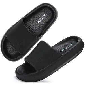 Cloud Slides for Women Men Quickly Dry Non-Slip Pillow Sandals, Soft Thick Sole Indoor and Outdoor Shower Slippers