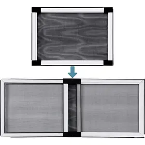 Adjustable Expandable Window Screen 10"H*14-24"W Convert to Vertical for Small House Windows