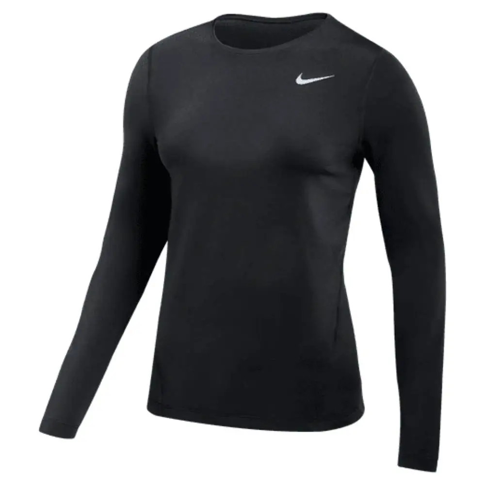 NIKE Pro Women's Long Sleeve Top, Slim Fit Allover Mesh Dri-FIT Training and Workout Shirt, Dry Fit Shirts, Athletic Training Tops