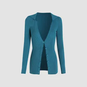 Cider [size 2-26] V-neck Button Rib Knit Cardigan