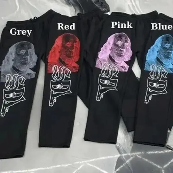 Men's S-DL Black Sweatpants, Streetwear Hip Hop Pants, Trendy For Outdoor Wear Daily Wear, Designer Clothing, Gift for him, Gift for her, Birthday's gift