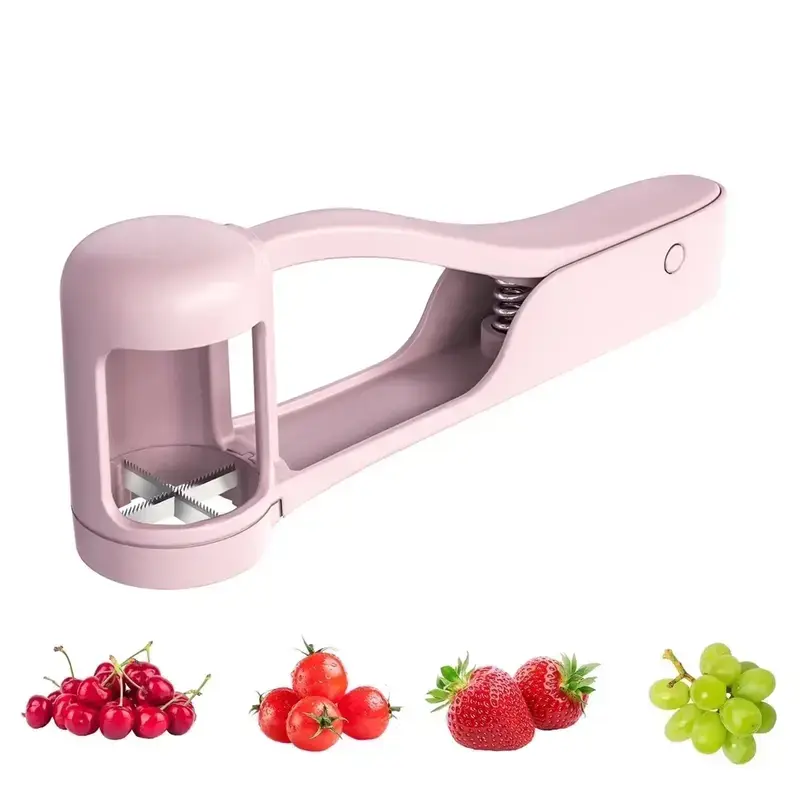 Grape Cutter Fruit Slicer, Grape and Cherry Tomato Cutter Tool, One Second Fruit Slicer for Grapes, Cherry Tomatoes, Strawberries, Blueberries, Small Fruits