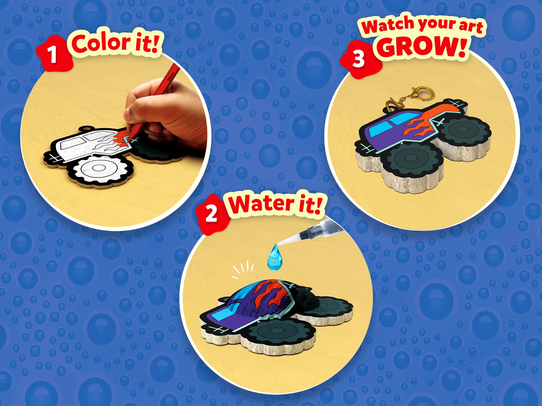 Skillmatics 3D Art Kit - Aqua Puffs, Mess-Free Fun, Magical Craft Activity, Travel Toys, DIY Decor, Creative Gifts for Girls & Boys Ages 4 to 10