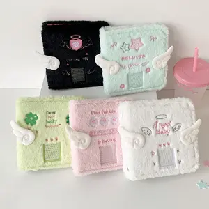Cartoon A7 Plush Photo Album, Angel Love Student Instant Storage Book, Girl Star Chasing 3 Inch Card Holder, Cute Design, Photocard Album