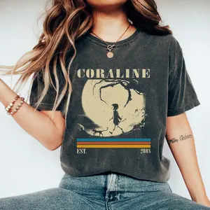 Comfort Colors Coraline T-shirts, Retro Stop motion Movie Tee, Summer Gift