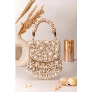 THE SEASHELL BAG ELEGANT BAG GOLD CLUTCH CLASSIC ELEVATED