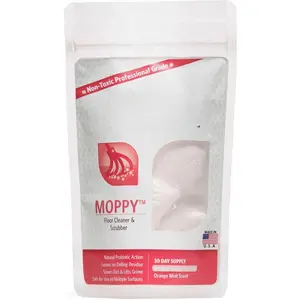 Moppy - -Based Enzyme Floor Cleaner Pods - Hardwood, Tile, Vinyl - Pre-Measured Mop Bucket Pods - Septic-Safe, Plumbing-Friendly - Orange Mint - 20 Count
