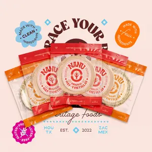 Nanu's Original and Multiseed Oat Tortilla Bundle - 5 PACKS -  GF - Vegan - Clean Ingredients