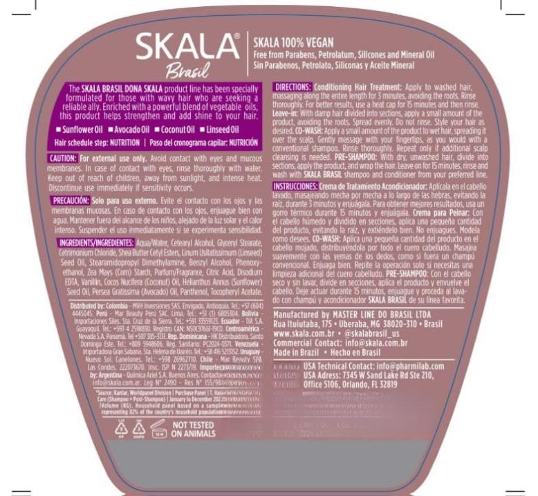 1 Pack SKALA Dona Hair Cream 1000g - 2-in-1 Treatment Cream with Sunflower Oil for Straight Hair Care - Vegan, Paraben-Free, Nourishing Formula