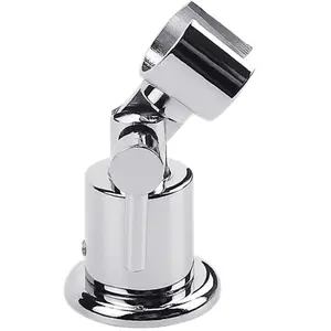 1 Shower Head Holder, 180-Degree Adjustable Shower Bracket, Handheld Shower Wall Mount Bracket, Shower Head Wall-Mounted Fixing Bracket, Easy Installation with Flexible Positioning, No-Drill Shower Bracket and Shower Head Base, Upgraded Bathroom