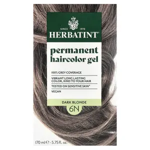 Herbatint Permanent Haircolor Gel, 6N Dark Blonde, 5.75 fl oz (170 ml)