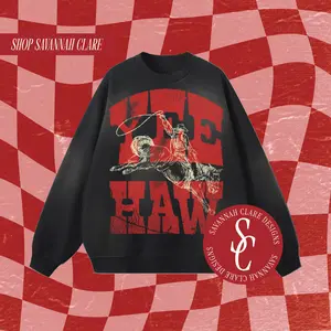 "YEE-HAW" Fleece Crewneck