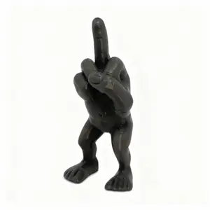 Stress Relief Vertical Finger Gesture Decorative Ornament, Desk Decor, Desk Stress Reliever, Emotion Release Toy, Creative Funny Hand Decoration, Office Fun Gift