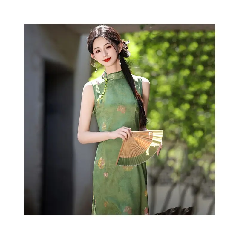 slim fit dress slacks 【Hanfu】Ethereal Green Dream | Wei & Jin Style Hanfu main image 1