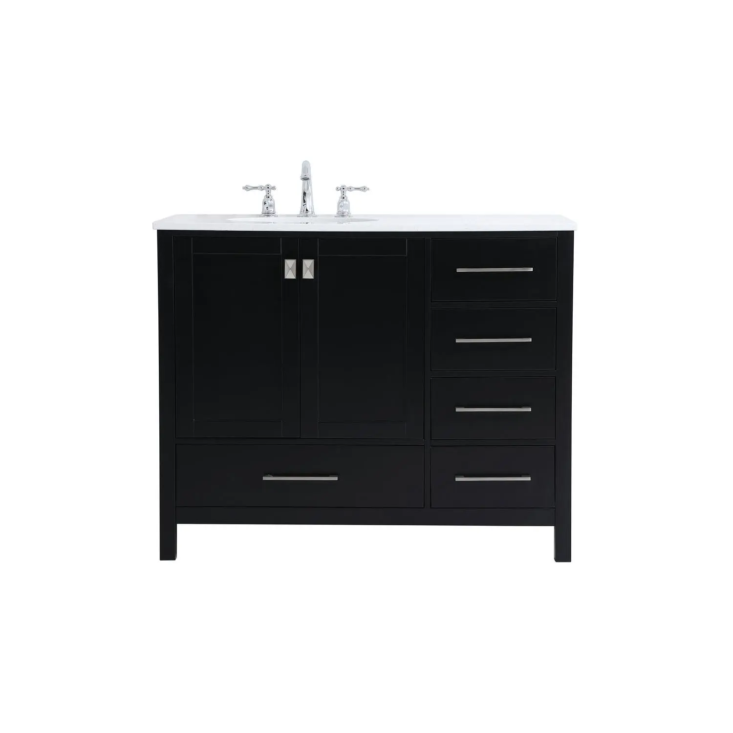 Irene Single Bathroom Vanity Black