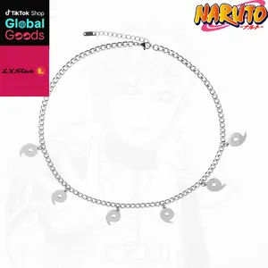 Naruto Magatama Necklace, Uchiha Clan Curse Mark Pendant, Ninja Cosplay Jewelry for Anime Fans