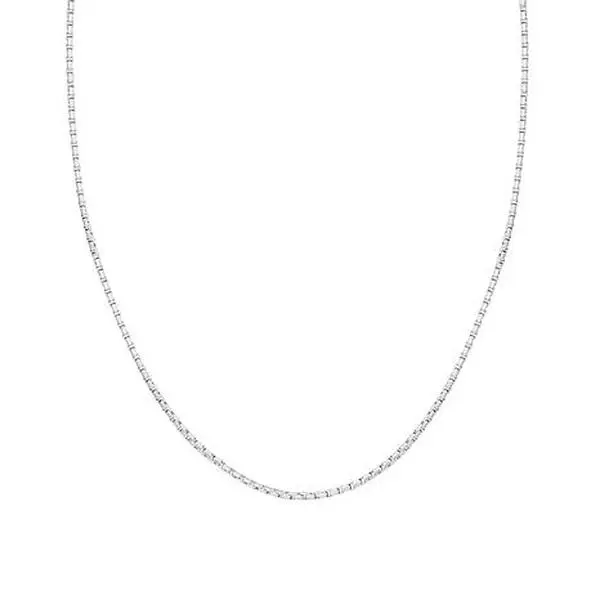 Stately Steel Box Link Chain Necklace
