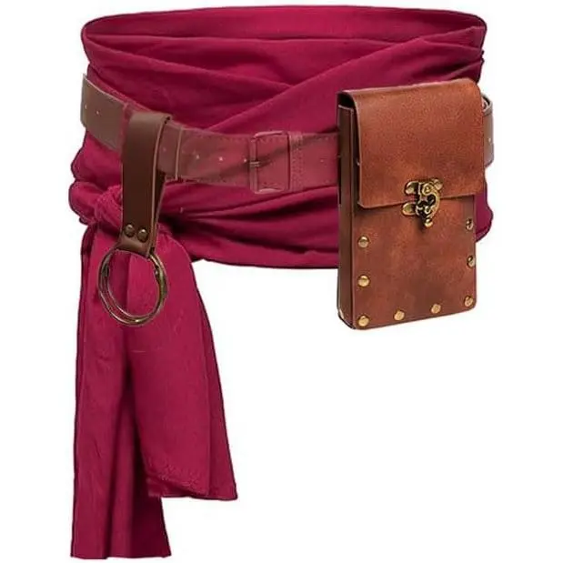 Renaissance Costume Pirate Sash Corset Waistband Belt Pouch Purse Skirt Hike Steampunk Medieval Halloween Sets