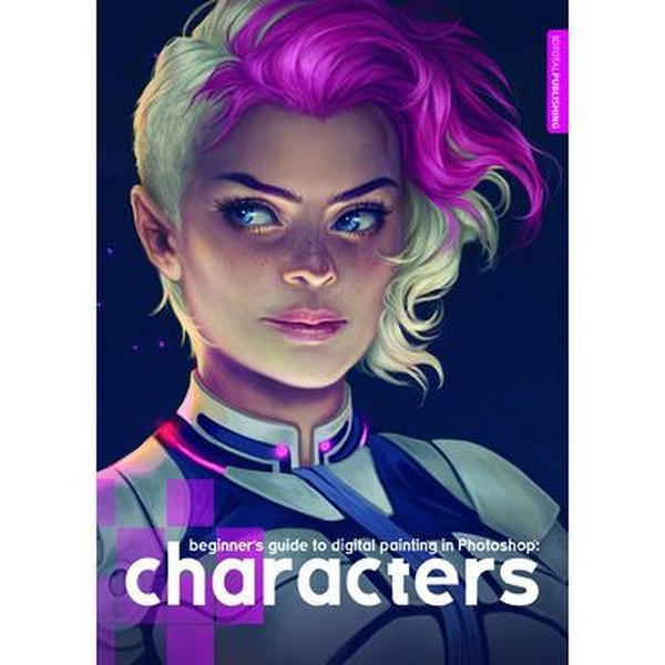 USED Book - Beginner's Guide to Digital Painting in Photoshop: Characters by 3DTotal Publishing (Paperback) - english