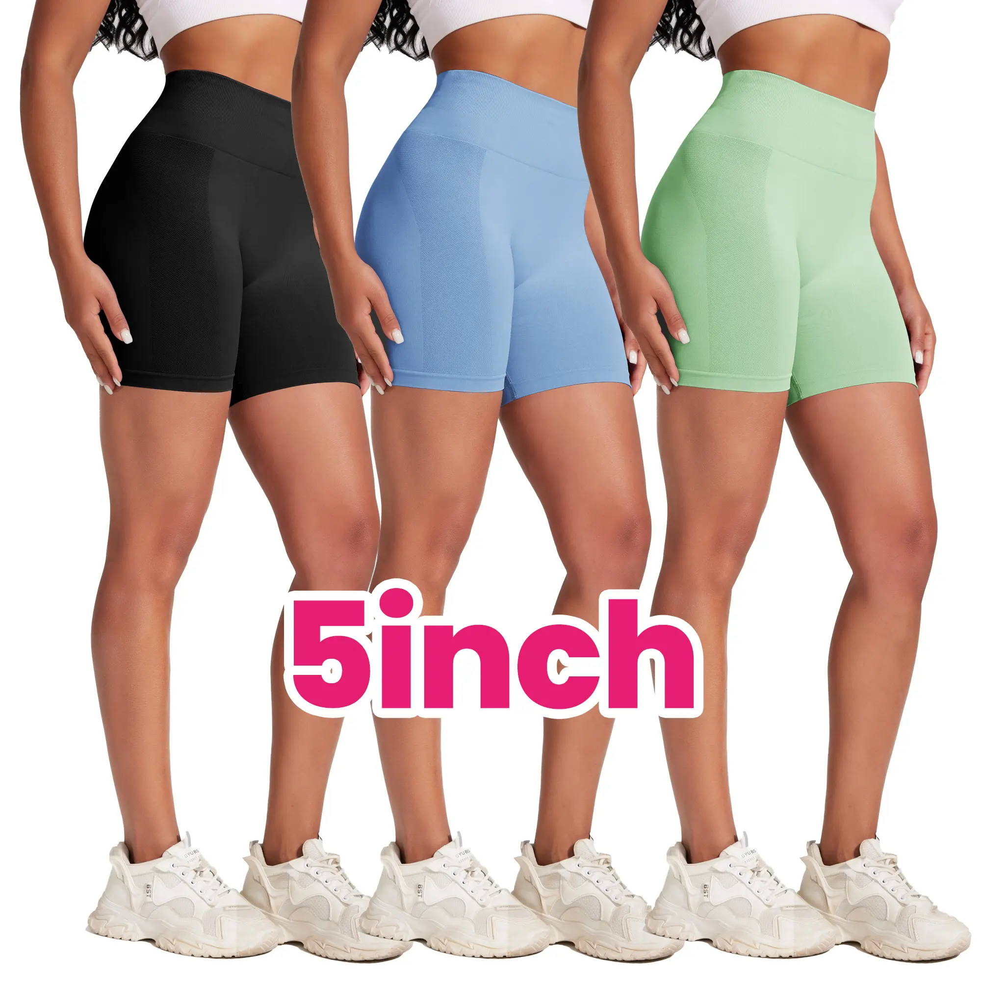 Black/ Haze Blue/ Light Green-5inch