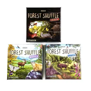 Natural Secret Realm Expansion Series: Three Eco-Themed Desktop Card Game Collection Sets, Christmas Forest Adventure Night, New Year's Eco-Party, Friends and Family Strategy Card Entertainment Leisure Tabletop Games, 1-piece Set
