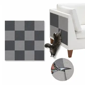 Self-Adhesive Cat Scratching Pad, 12 Pcs Durable Cat Scratcher, Vertical Scratcher and Cat Scratching Mat, Pet Furniture Protector, Cat Supplies, summervibes
