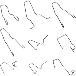 9 count Bulb Retaining Spring Clips for H1/H3/H4/H7,  Headlight Clamp Retainer Spring Clips, Universal Headlamp Clamp Dip Dipped Beam Bulb Holder Clips for SUV Sedan